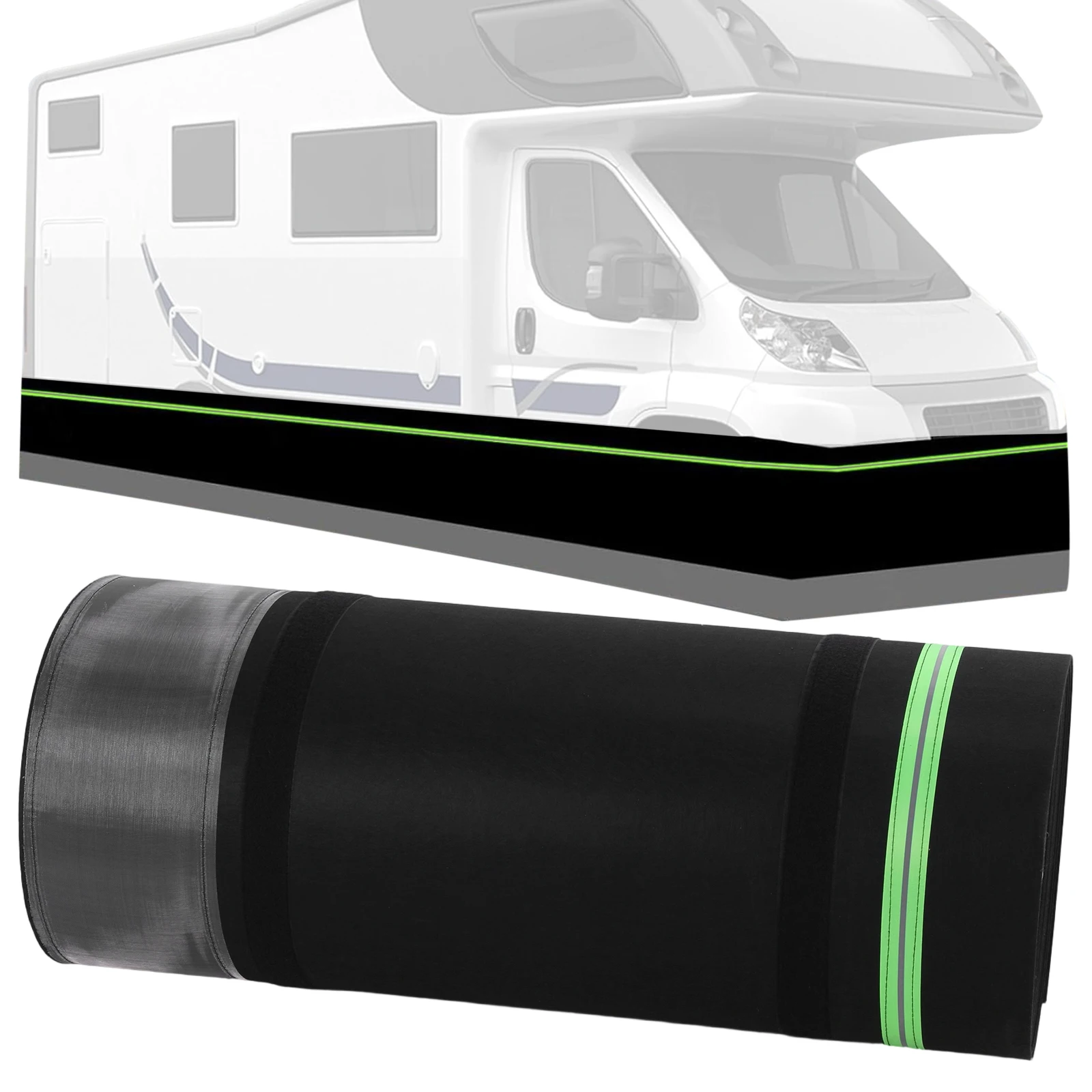 Travel Trailer Skirt Panel Easy Installation Thick Mobile House Skirting Waterproof 39.37ft Heightx85.3ft Length for Winter