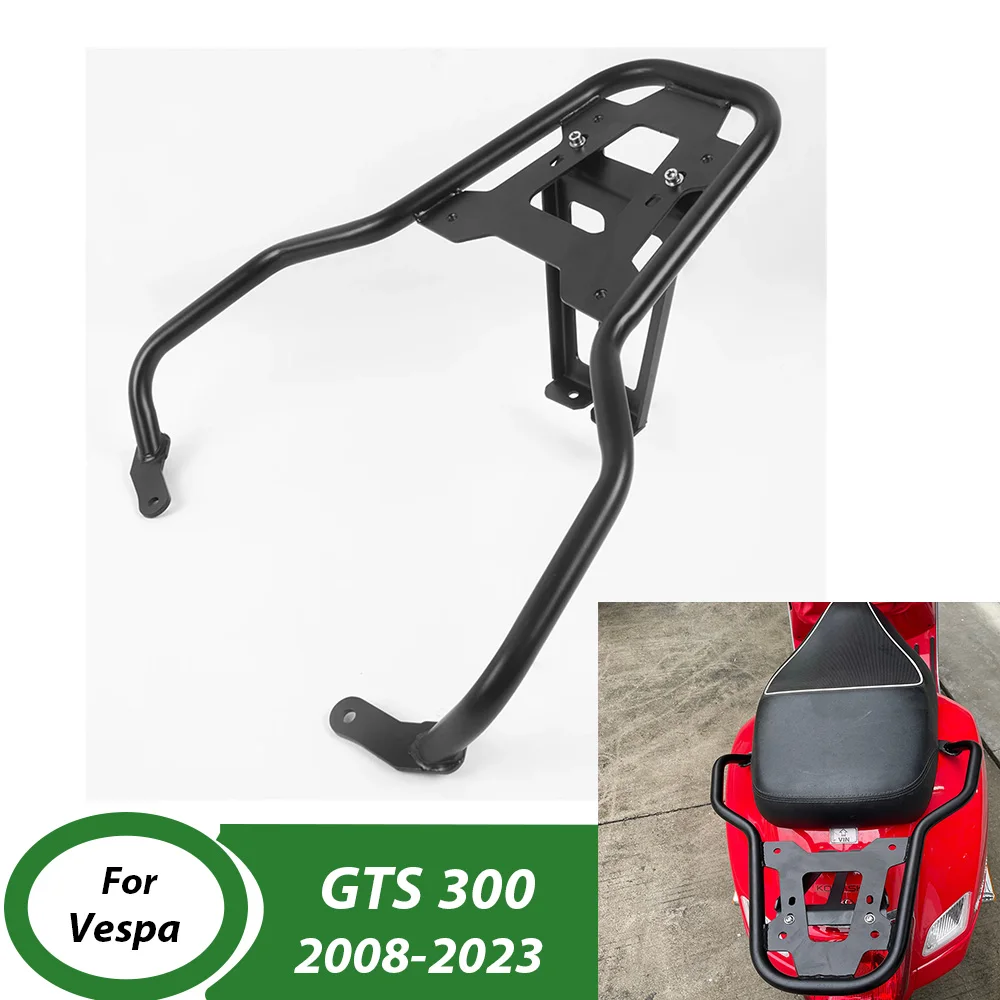 

Для Vespa GTS 300 2008-2023 2022, задняя полка для багажа, чехол для мотоцикла, аксессуары для мотоциклов, задний кронштейн, опорный держатель, пластина