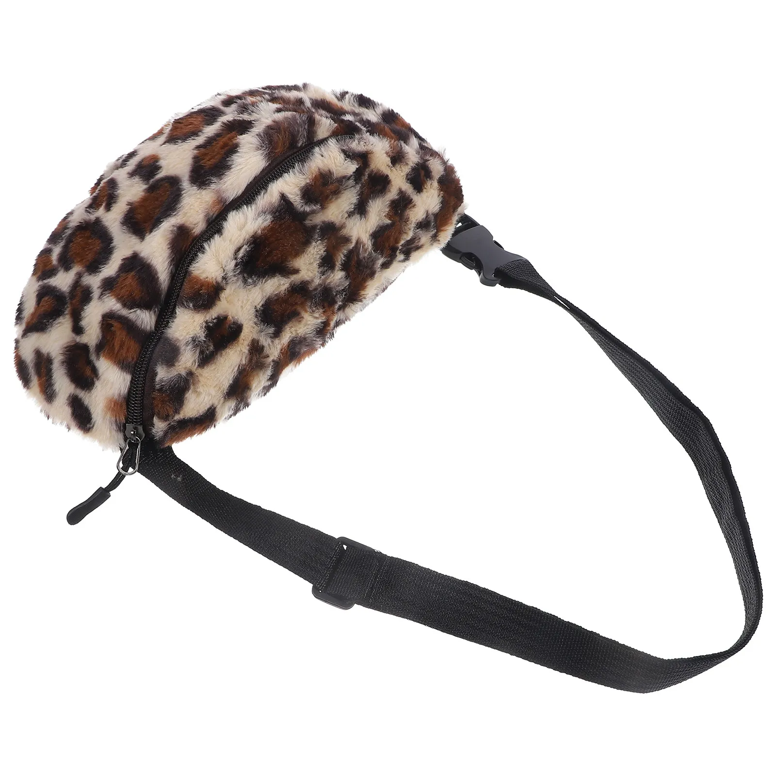 

1Pcs Stylish Leopard Waist Bag Heavy Duty Zipper Chest Pack for Outdoor Sports Travel Multiway Wearing Waist Shoulder Messenger