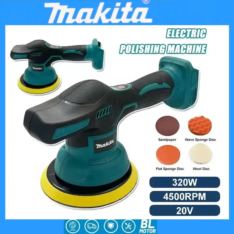 

Беспроводная полировальная машина Makita с 8 скоростями и цифровым дисплеем для авто, электрическая полировальная машина для воскования и полировки автомобилей, совместимая с аккумуляторами 18В и 20В