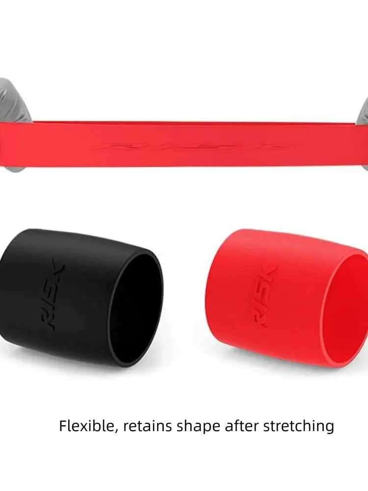 AliExpress NONE 2PCS High Elasticity Bicycle Handlebar Strap Fixing Ring Easy Fixing Silicone Material Handlebar Tape End Fixing Black Red