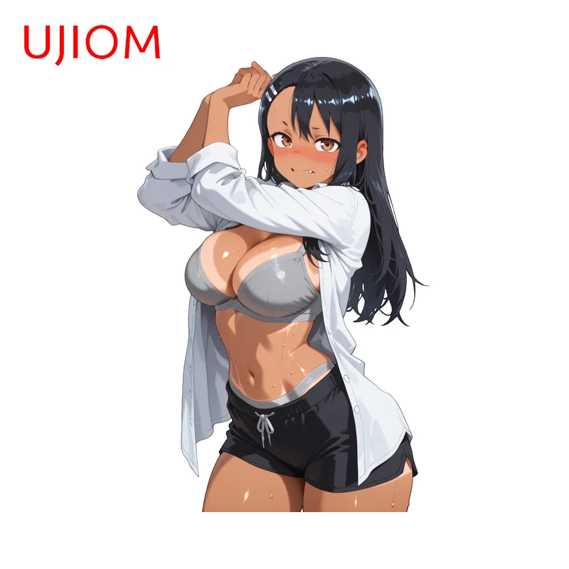 UJIOM Seductive Girl Nagatoro San Bikini Wall Sticker Enchanting High Quality Waterproof Decal Unique Bedroom Bathroom Decor