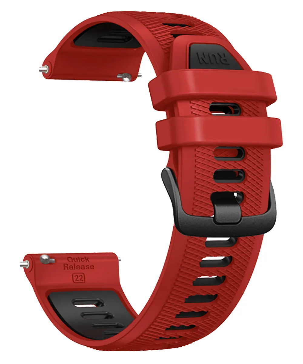 22 mm Silikon-Smartwatch-Armband für Garmin Forerunner 265, Ersatzgürtel für Forerunner 255 Music Vivoactive 4 Venu 2 Armband – Detail 3