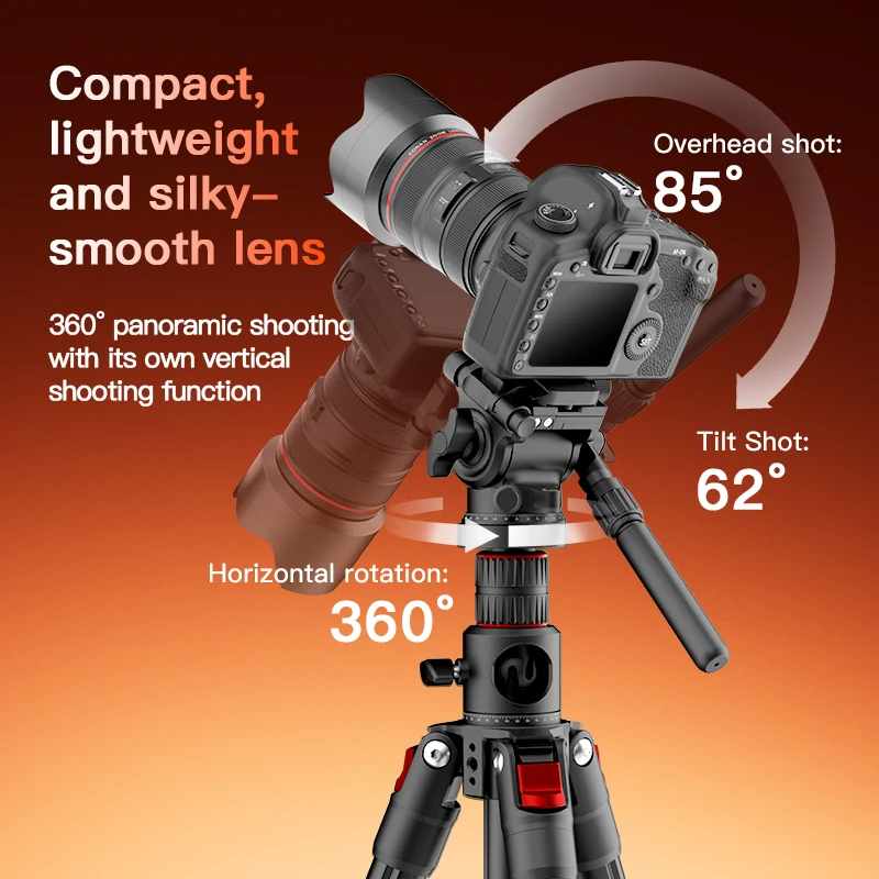 COMAN KX3939 Mini V1 Aluminum Monopod 1810mm Height Adjustable