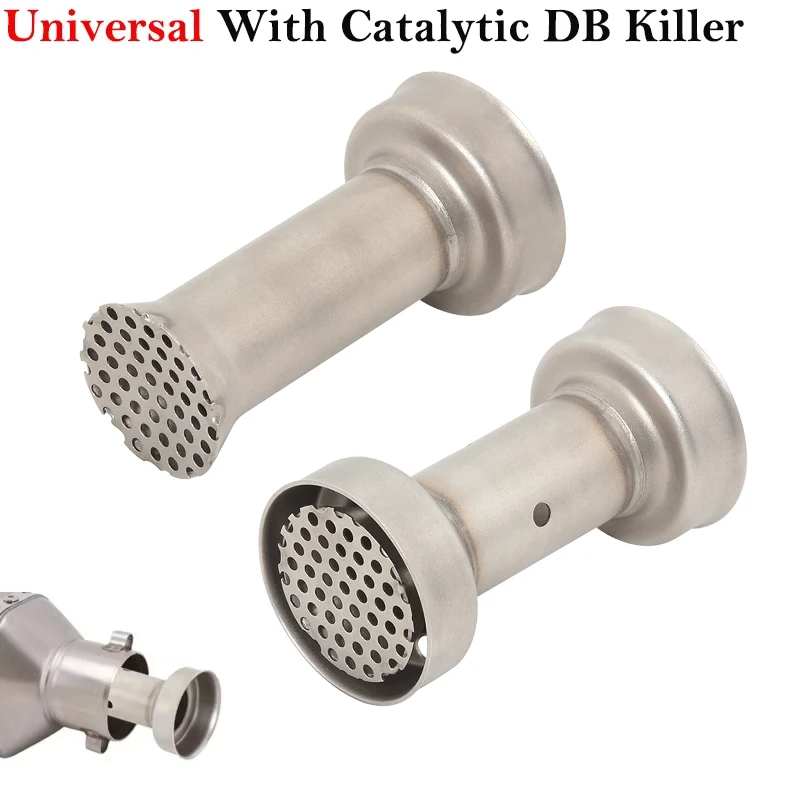 

51 мм для универсального с каталитической съемной входной выхлопной трубы мотоцикла DB Killer, модифицированная труба глушителя