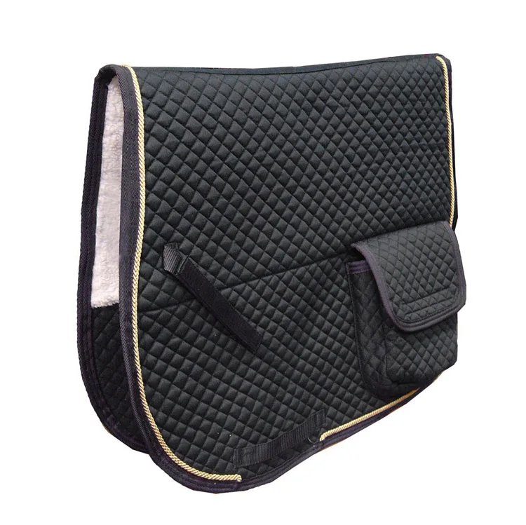 

Comfortable Sheepskin Horse Saddle Pads Equipments Horse Endurance Set Fabric Horse Matching Saddle Pad Set