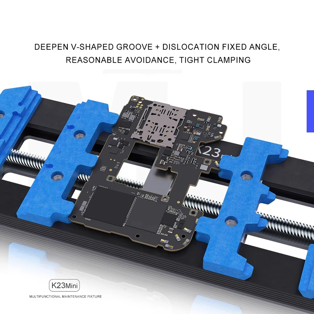 Imagem -04 - Mijing-pcb Board Holder For Phone Motherboard Repair Tool Grupo Novo Dispositivo de Manutenção ic Chip Plataforma Remoção de Cola K23mini