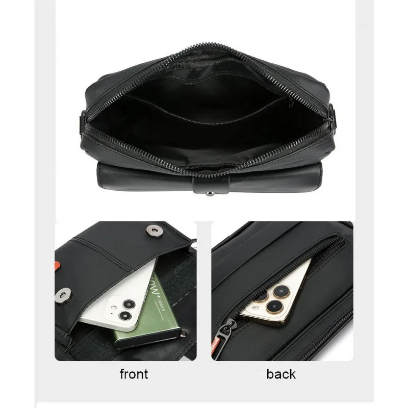 Men's Crossbody Pack Trendy Hiking Casual Travel Storage Bag Single Shoulder Small Square Outdoor Sports