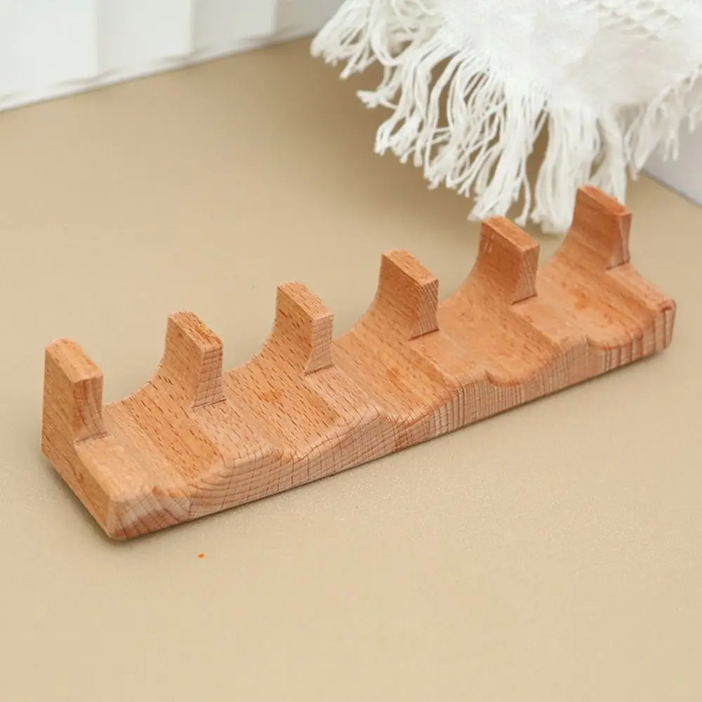 1/2/3/4/5 Slots Wooden Sushi Rack U-shape Multi Purpose Sushi Maker Holder Japanese Style Innovative Sushi Serving Tray
