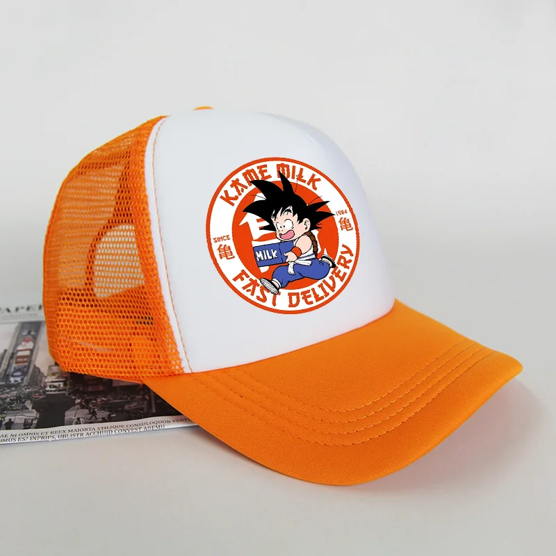 2026 Dragon Ball Baseball Cap Cartoon Anime Figure Goku Print Hat Boys Athleisure Adjustable Hats Sport Fashion Birthday Gift