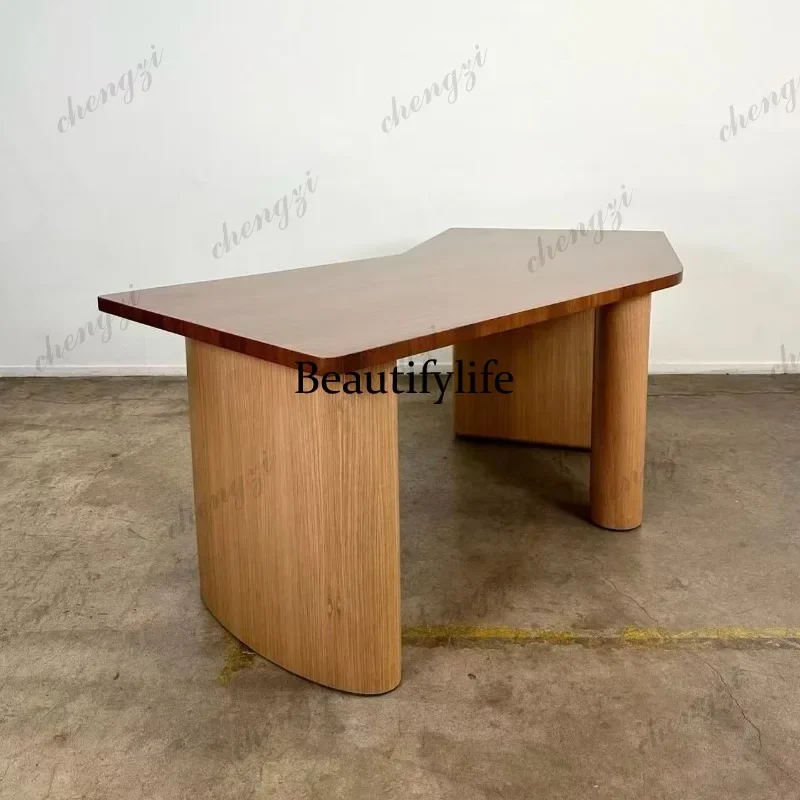 D178 Medieval style solid wood desk study computer desk designer high-end writing desk