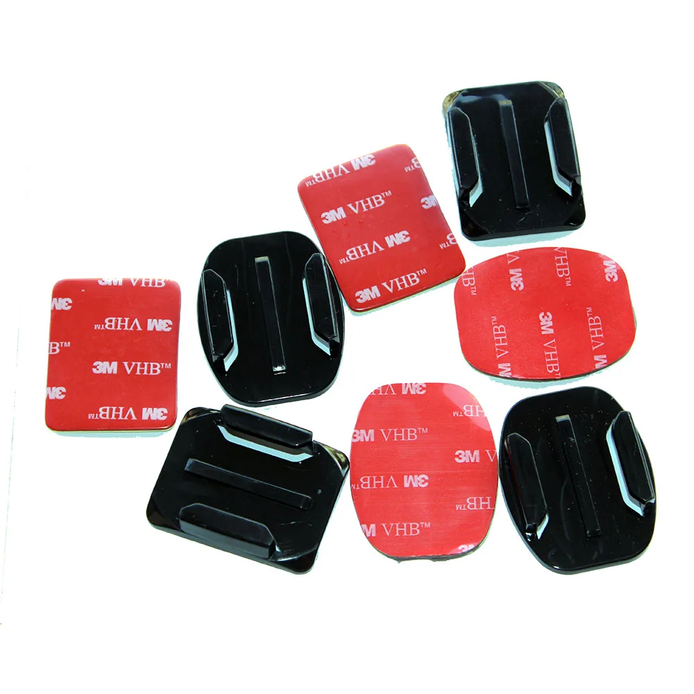 QQT For Gopro Hero11 10 9 8 7 6 5for Xiaomi for Yi for SJ4000 20 pcs Set Surface Mount Mount Base + 20 pcs 3 M Adhesive Sticker