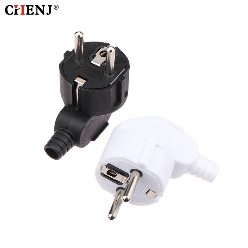 U Plug Adapter 250V 16A Male Replacement Outlet Rewireable Schuko Electeic Socket Euro Connector For Power Extension Cable