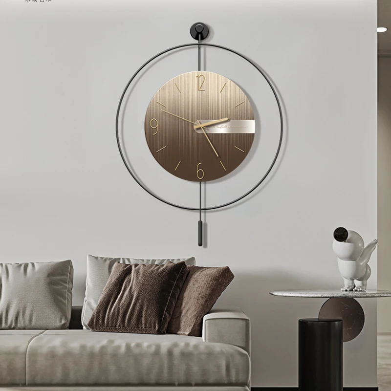 Modern Large Wall Clocks Aesthetic Silent Creative Nordic Restaurant Wall Watch Fashion Luxury Horloge Murale Home Decoration