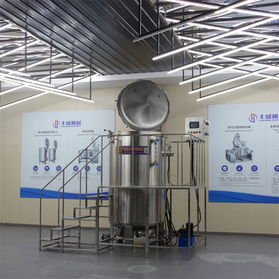 New Food Processing Automatic Retort Machine with PLC Control Stainless Steel High-Temperature Sterilization for Canned Food