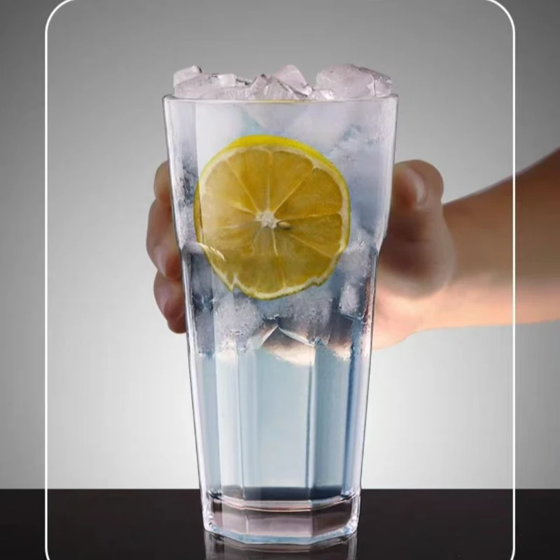 نظارات شاي الجليد جبل طارق سهلة التنظيف مثالية لخدمة المشروبات الباردة - مناسبة لحفلات المطبخ المنزلية والاستخدام اليومي