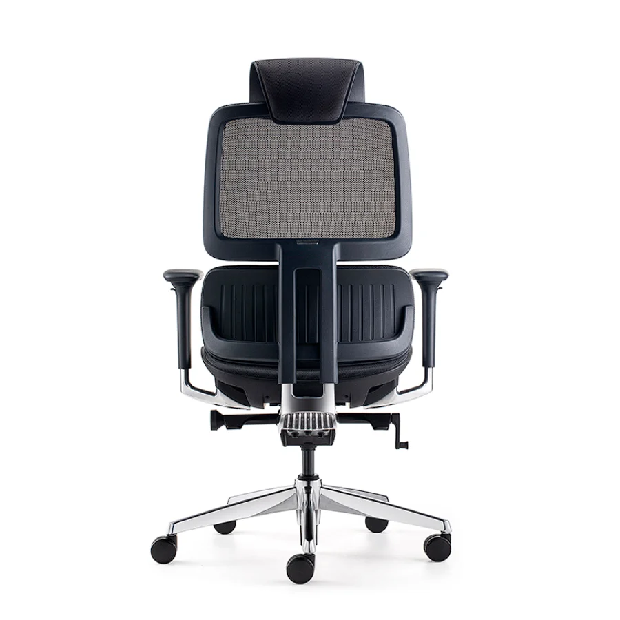 Heavy Duty Office Ergonomic Staff Chair Luxury Executive Swivel Mesh Chair Office Furniture with Headrest & Lumbar Support