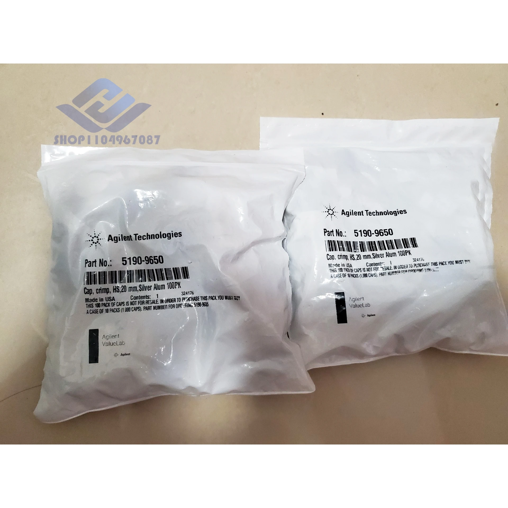 5190-9650 5183-4477 for Agilent  bottle cap 100/PK