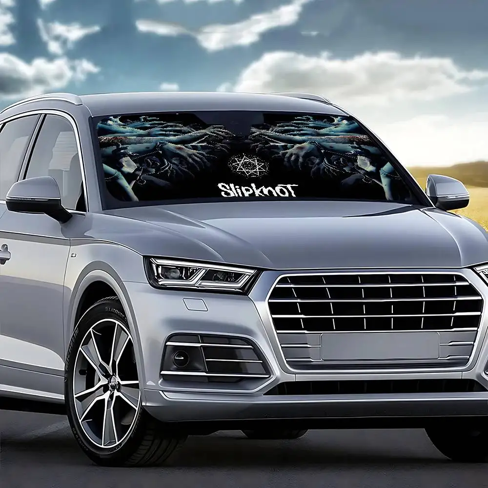 S-Slip-notes مظلة السيارات الستائر الزجاج الأمامي نافذة أمامية قناع 70x130 سنتيمتر الشمس قناع الشمسية حماية منقوشة هدية الجدة سيارة #2