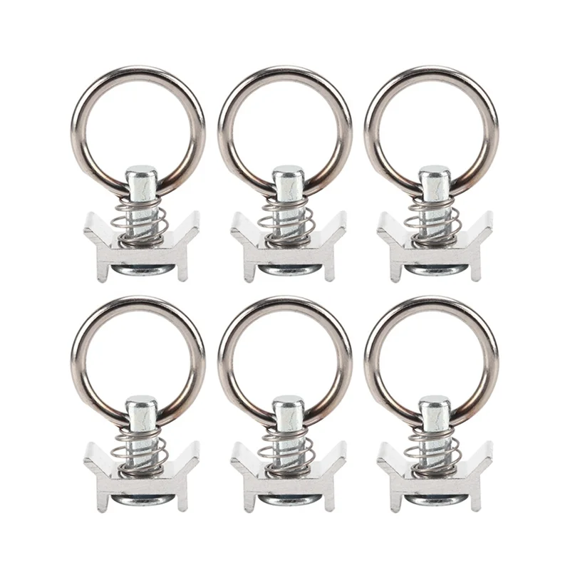 6 Pieces of Stainless Steel Rings, Speaker Hooks, Hanging Rings, Aircraft Frame Hanging Accessories, Light Pendants