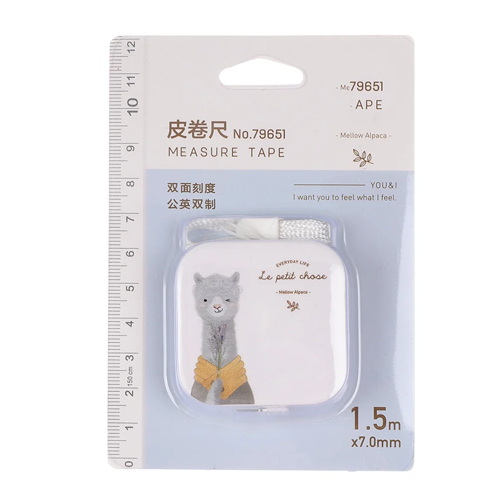 

Creative Useful Tailor Retractable Tape Cute Dieting Alpaca Sewing Roll Tape Measure Ruler