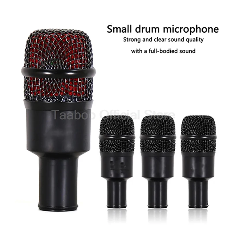 12W Wired Microphone Kit Professional Multi Mic XLR Dynamic+Condenser Microphones Sound Recording for Music Stage Band Drum Live