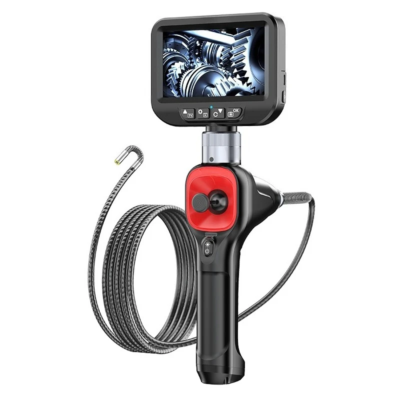 Handheld steering endoscope, industrial pipe endoscope high definition 1080P waterproof endoscope