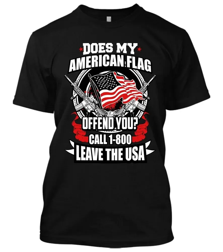 American flag offend you 2nd Amendment trump Shirt Gun Rights Patriotic T-shirtHigh quality 100% cotton