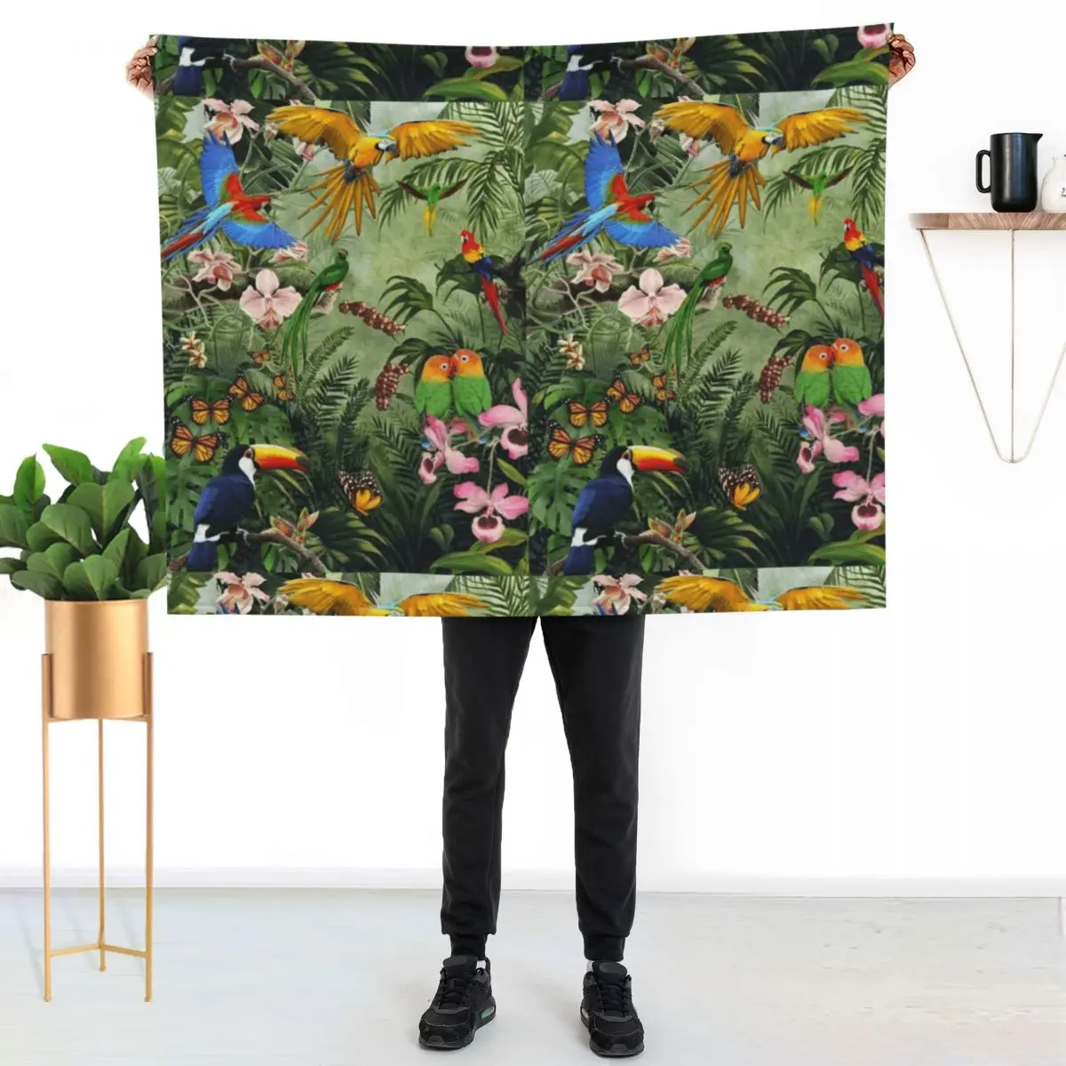 Paradise Throw Blanket Flannels Baby christmas decoration Thins Vintage Thermal Blankets