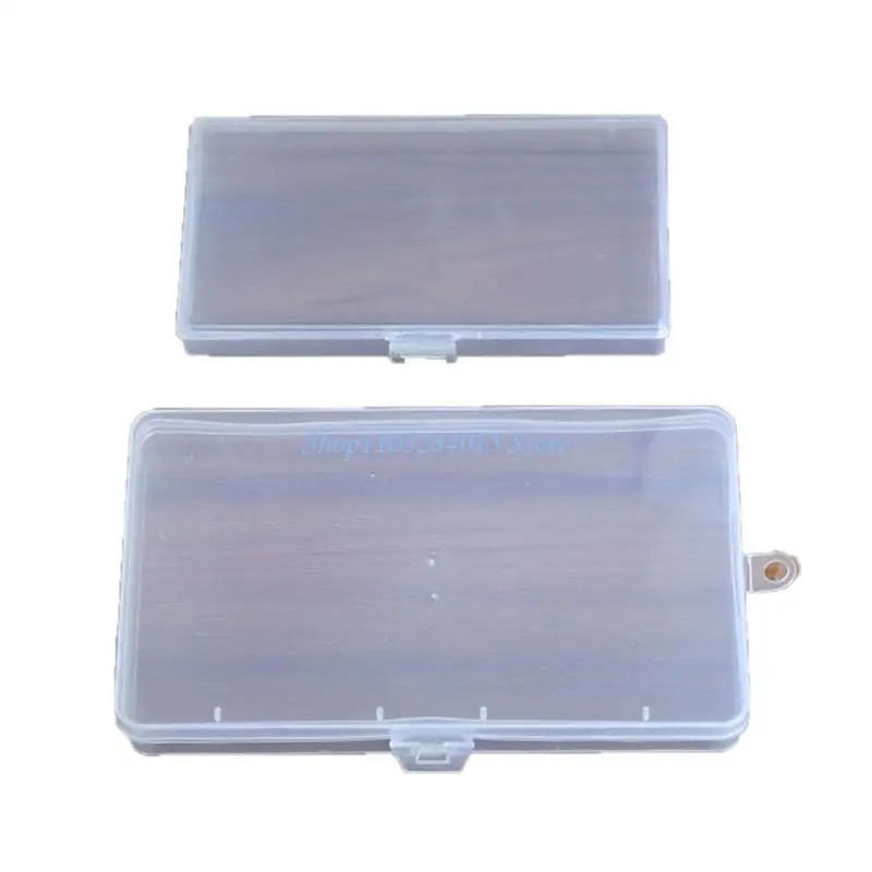 R6FF Plastic Storage Box Sticker Holders Storage Case Sticker Storage Containers Sorting Box Clear Display Box for Kids