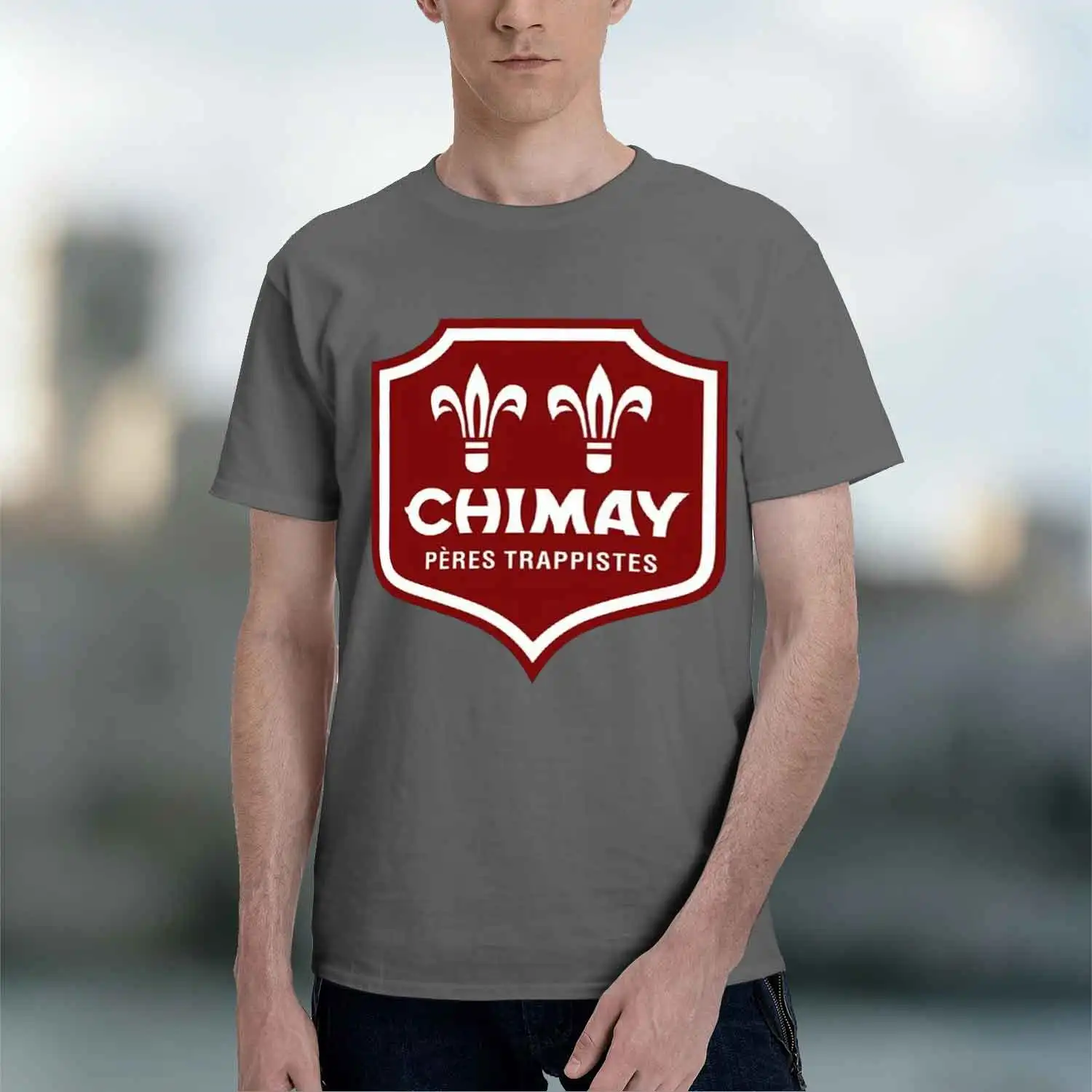 Class Shield Design Men's T-Shirt Chimay Trappist Beer Logo Summer Casual Wear For Beer Lovers And Gift Ideas 2026 New Model Sho - view 5