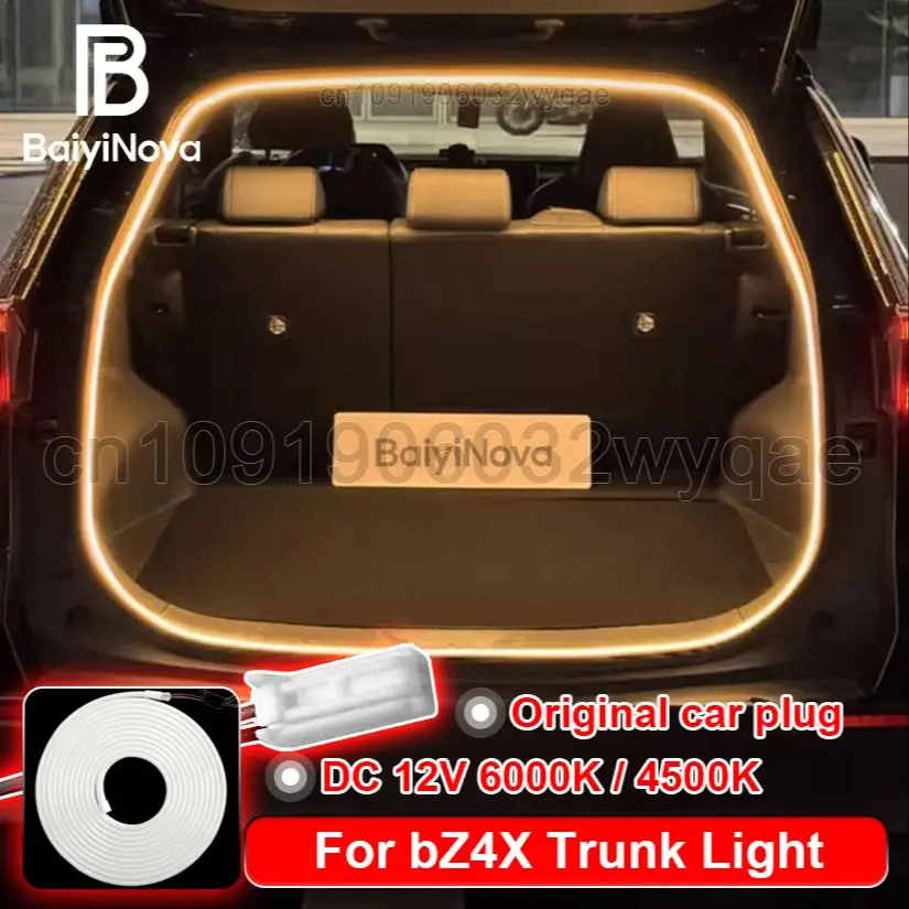 For Toyota bZ4X 2021-2024 Car LED Trunk Light, Flexible Atmosphere Light Tail Box Light For Corolla Cross Interior Accessories