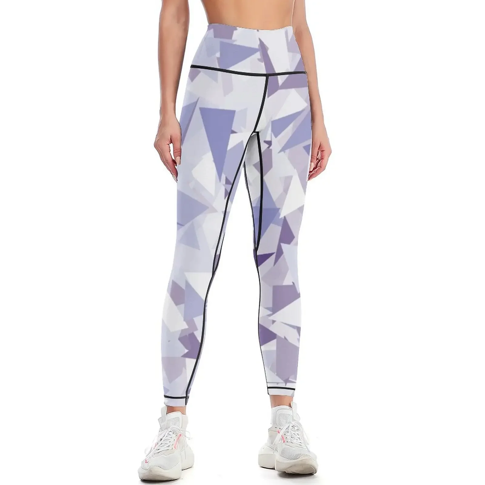 

Purple Ombre Triangles Leggings Women's pants gym's clothing gym sportswear woman Sports female Womens Leggings