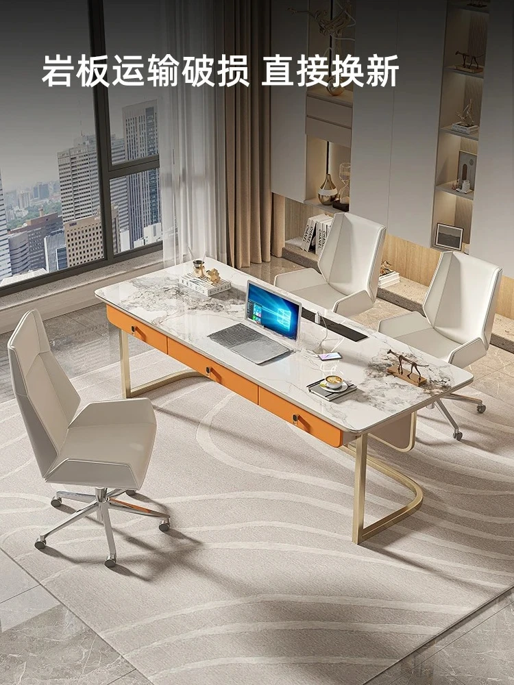 -*Slate designer cream style girls study baffle computer table and chair simple desk