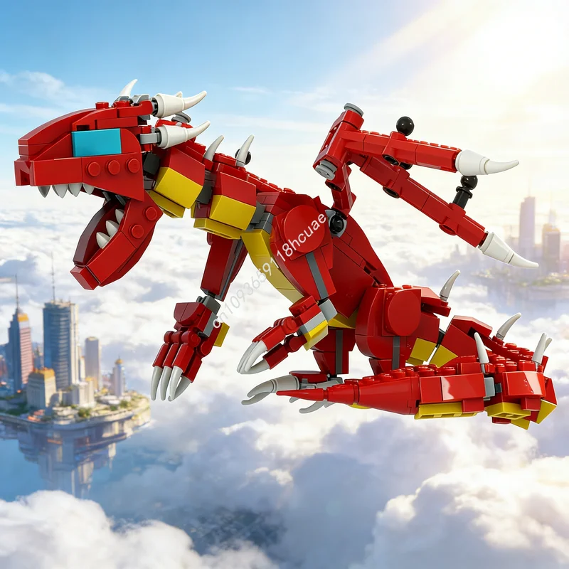 373 pièces MOC Le modèle de construction de blocs d'architecture à l'échelle de figurine miniature le plus optimal, cadeaux de Noël, jouets, idée d'éducation créative