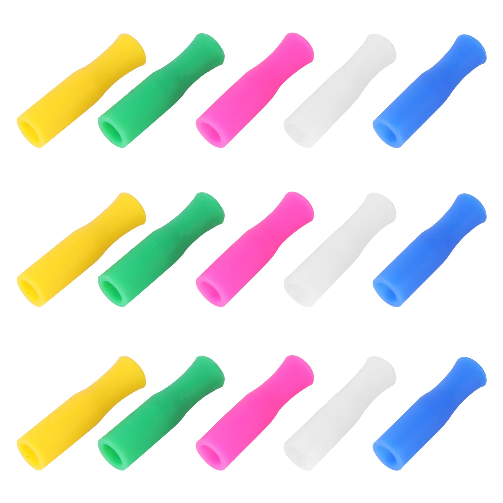 

25PCS Silicone Straw Tips Cold resistant Heat resistant Straws Covers R om Color Reusable Stainless Steel Straws Protect Teeth