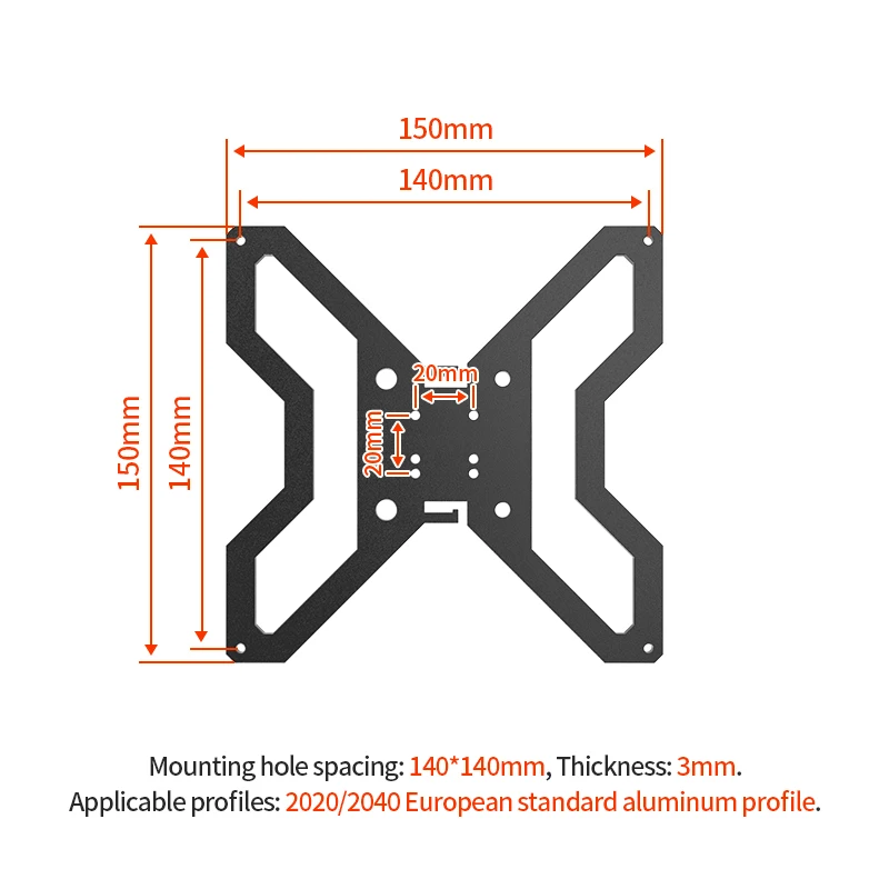 3D Printer Accessories Y Axis Stand Printing Platform Support 150mm 235mm 310mm for Ender 3 Cr-10 Y Axis Parts Assemble kit DIY