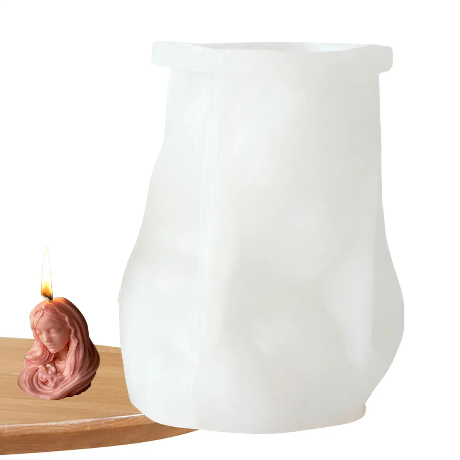 

Силиконовые формы для свечей, силиконовые 3D многоразовые антипригарные термостойкие формы для изготовления свечей для женщин и взрослых, любителей рукоделия, смола