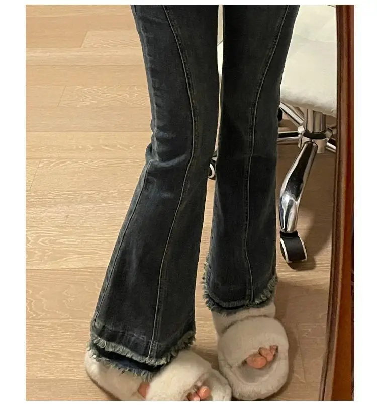 Dżinsy Damskie 2025 Spodnie Damskie Ubrania Cuteore Plus Size Duże Rozmiary Krągła Sylwetka Kobieta Denim Moda Wygodne Podstawowe Proste