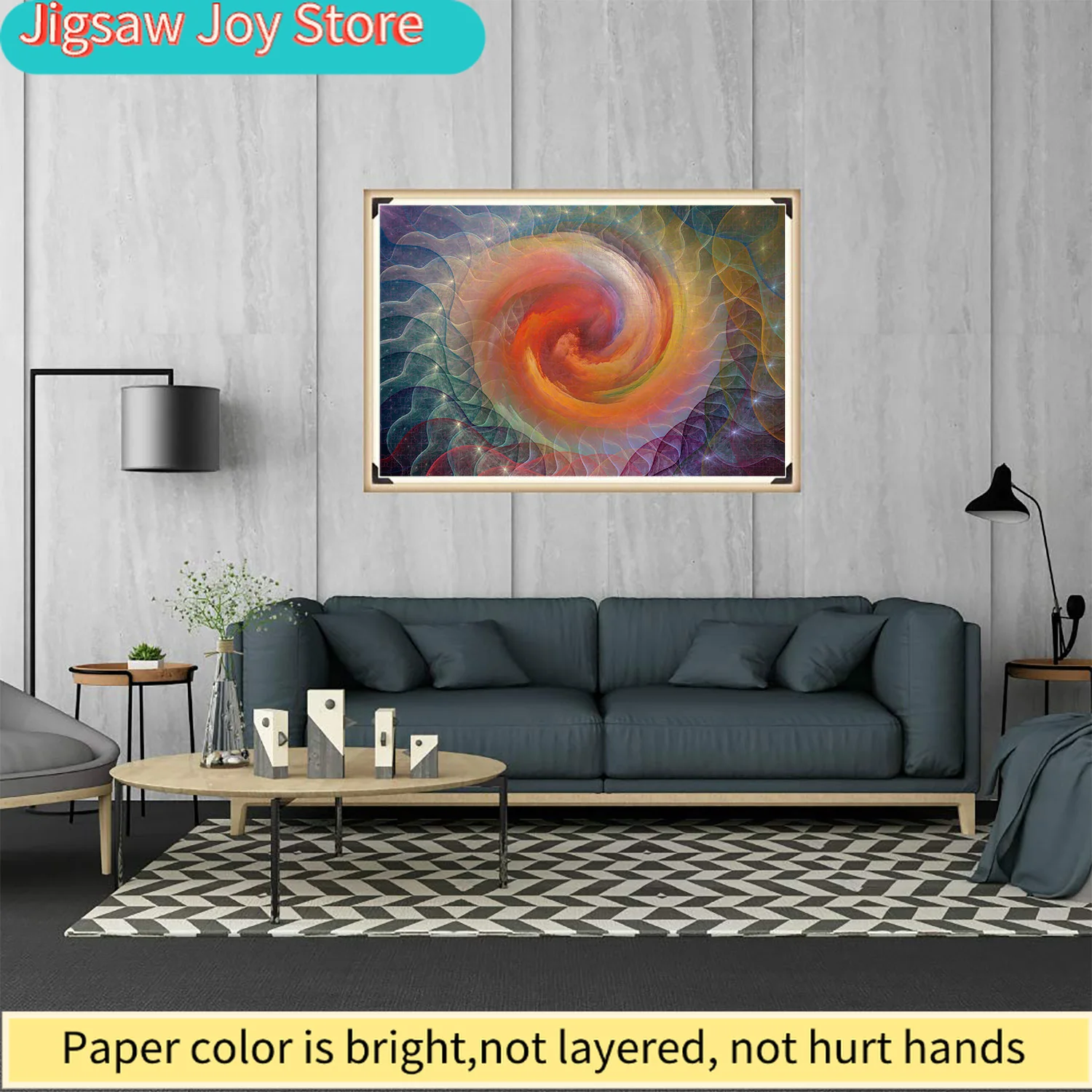 Puzzle Mandala Sfumato da 1000 Pezzi, Decorazione per la Casa, Giochi per Adulti, Divertimento in Famiglia, Puzzle da Pavimento, Giocattoli Educativi per Bambini