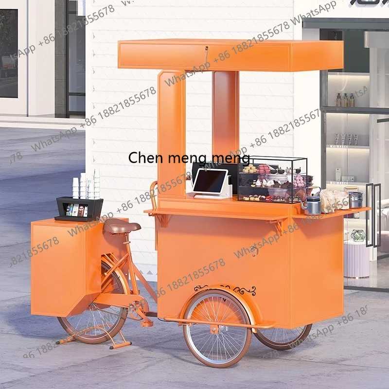 

Night market shopping district stall car ice cream cold drink display prop car multi-functional reversing dining car