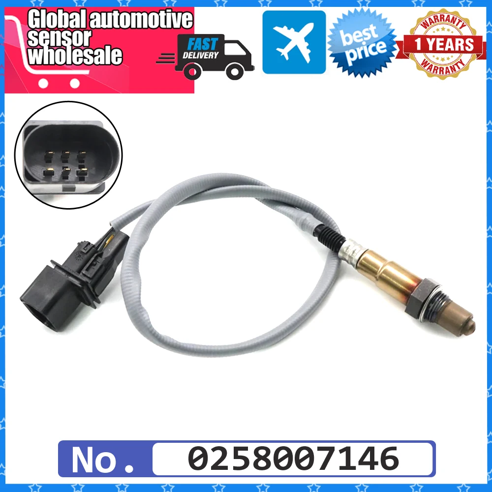 

NEW Air Fuel Ratio Lambda O2 Oxygen Sensor 0258007146 For BMW 120i 320i 320si 745 i,Li Rolls-Royce Phantom 2001-2016 11787512985