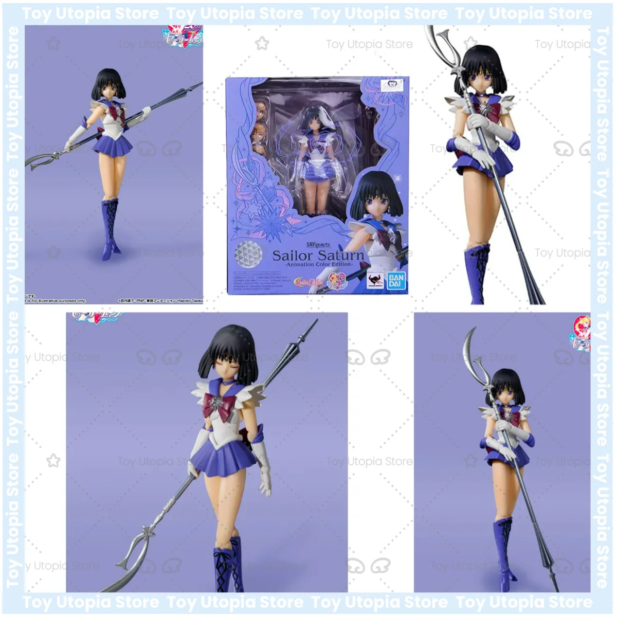 100% Original Bandai S.H.Figuarts SHF Sailor Saturn Sailor Moon S en Stock Figuras de acción de colección de anime Modelo Juguetes
