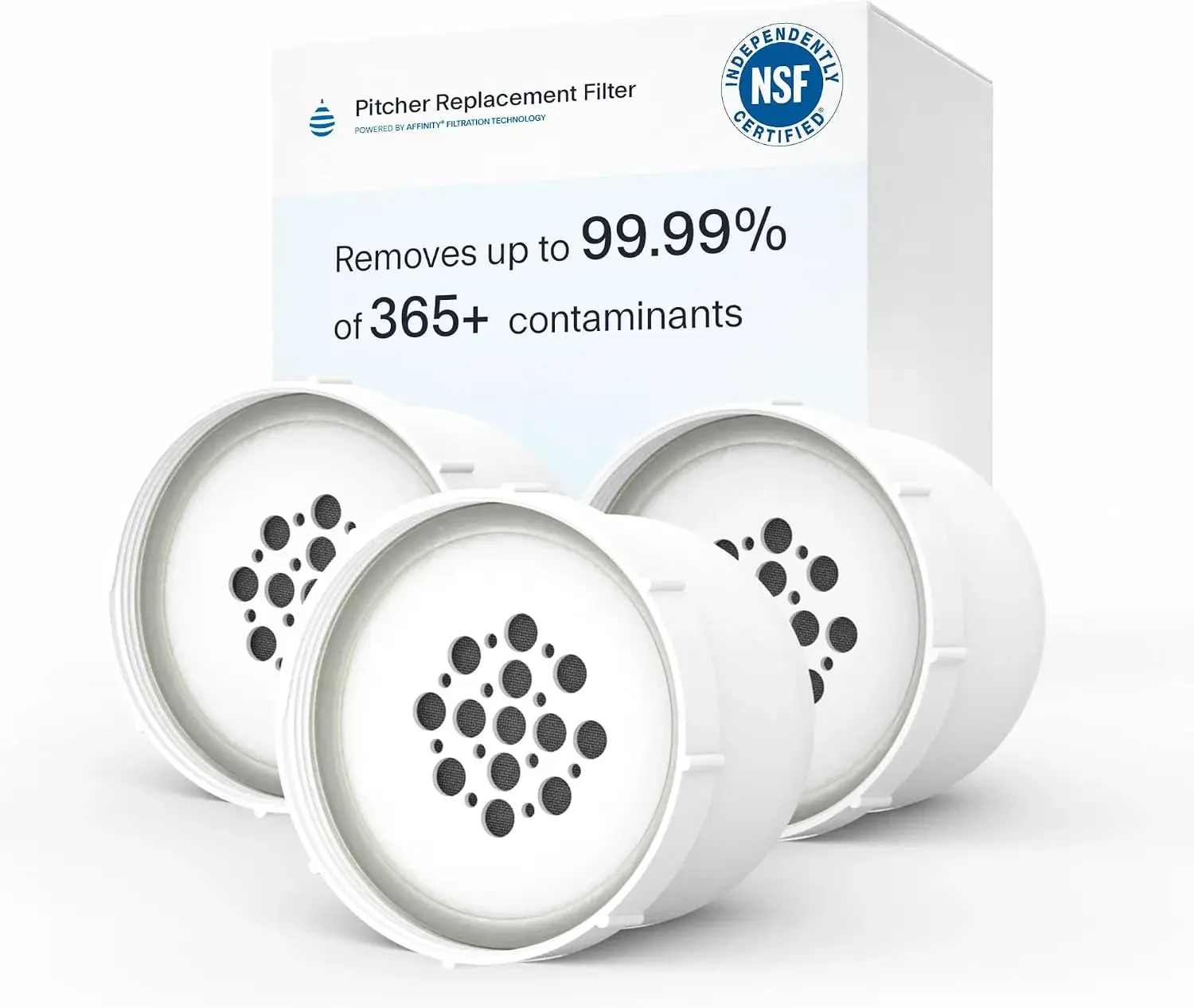 US Shipping Brand new  Water Filter Pitcher Replacement, Pitcher Filters, 3 Pack | Filter Refill Reduces Fluoride, Lead, PFAS, M