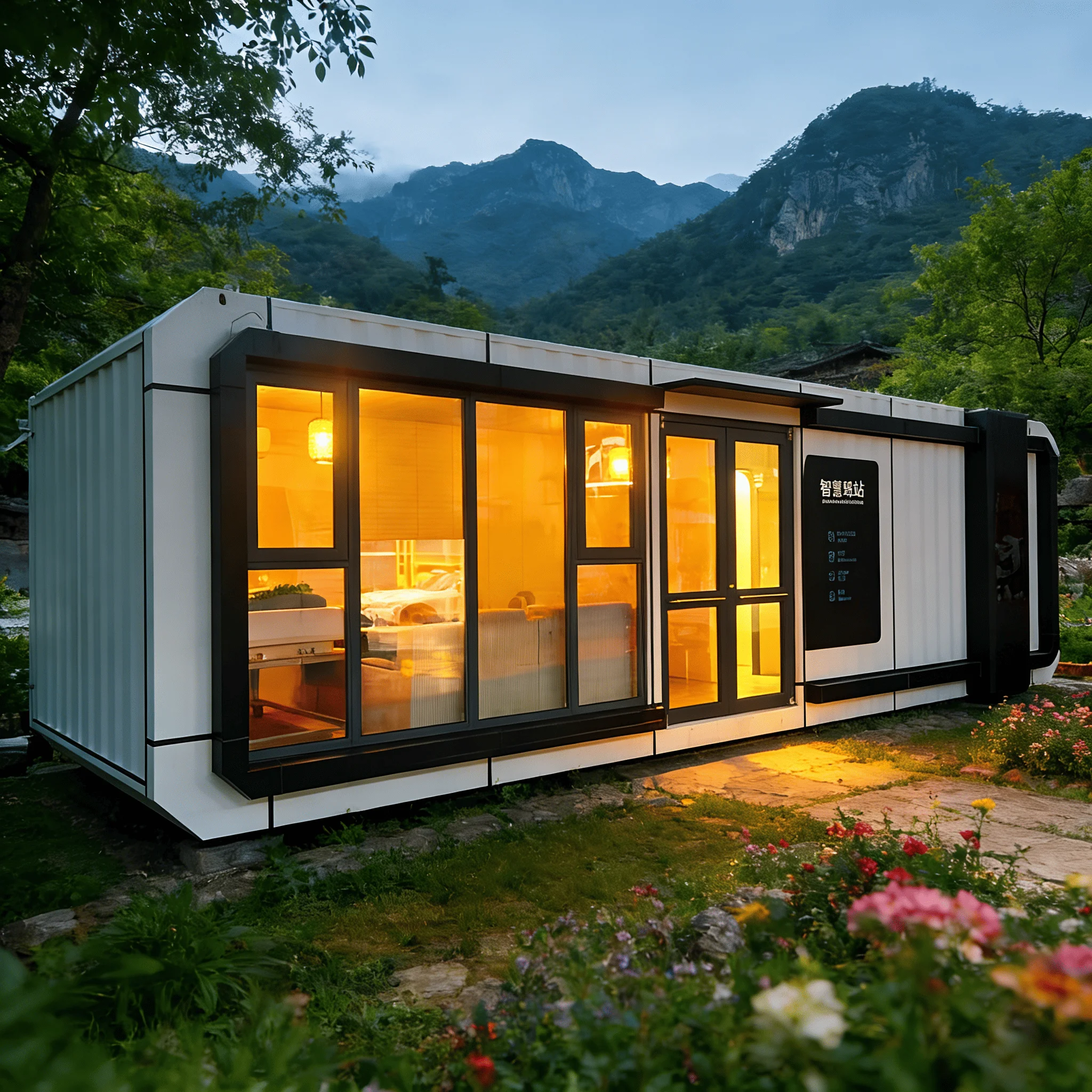 20FT 40FT New Durable And Cost Effective Coffee Shop Office Mobile Container Room Garden Outdoor Pod Modular Apple Cabin