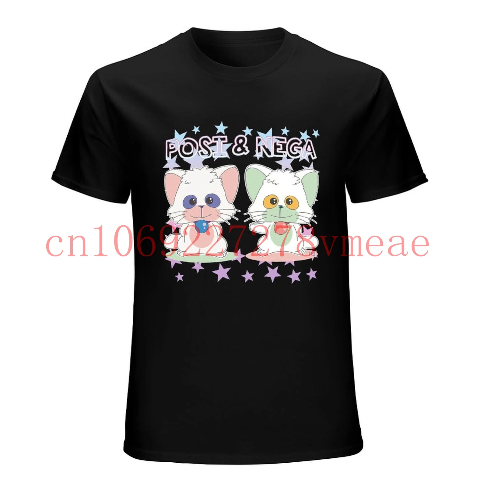 Creamy Mami Posi And Nega Fitted Tee Fashion Mens T-shirt