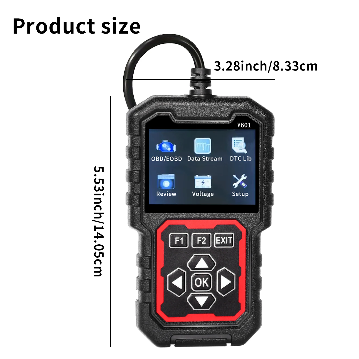 Professional Obd2 Scanner, a Car Fault Code Reader Diagnostic Tool That Supports Obd Ii Protocols since 1996, Supports Reading