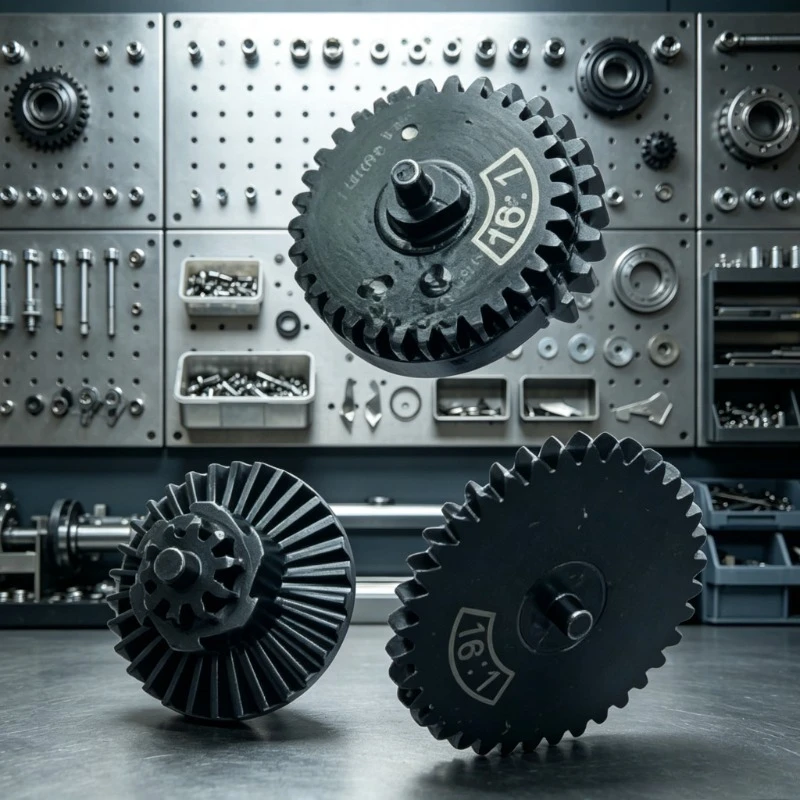 1. 13:1 16:1 18:1 Hardened Steel Drive Gears Ver.2 Gen8‑10 Gearbox Power Transfer Spare Fitting