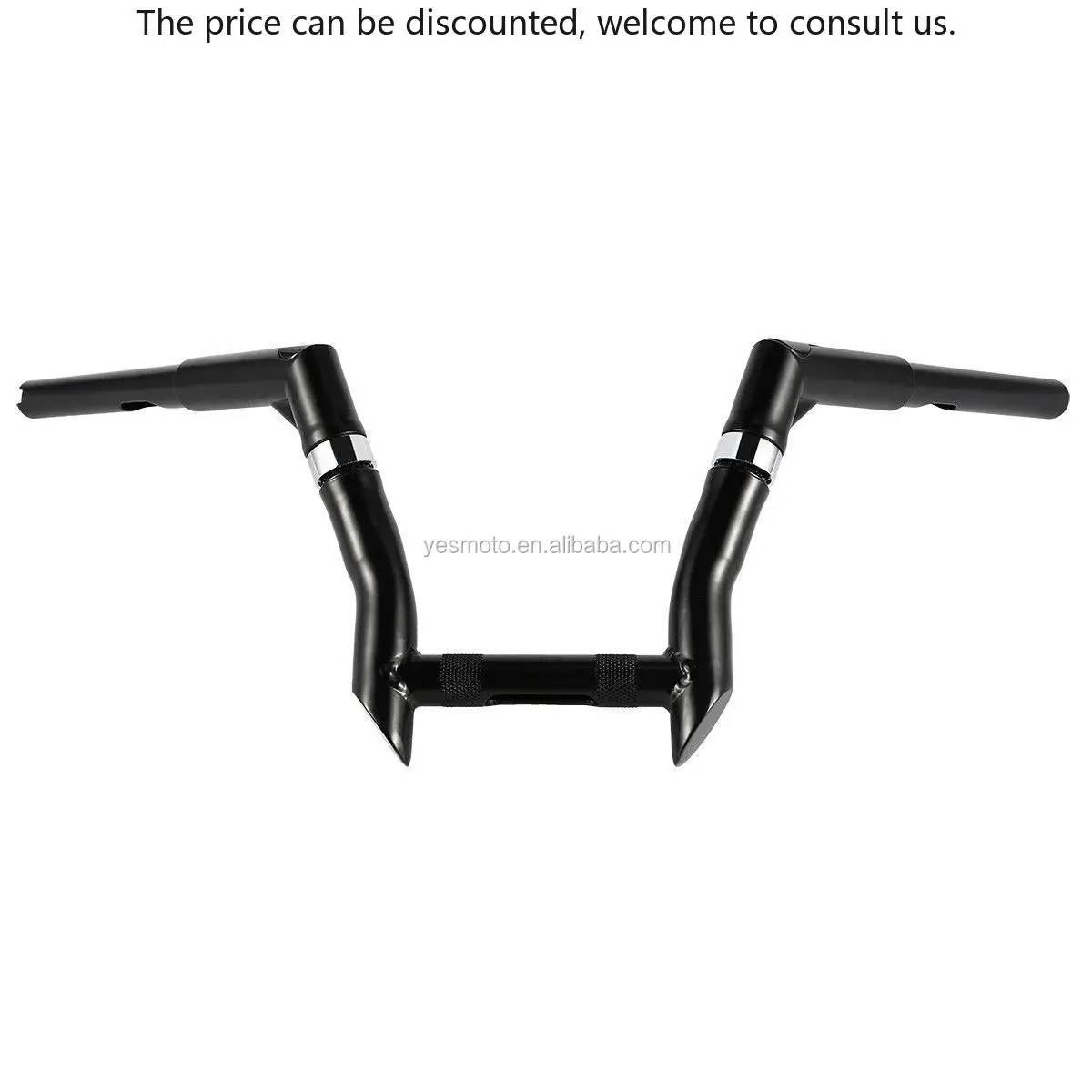 

Motorcycle Handlebar Black Handle Bar 10" Rise 1-1/4" Handlebar Ape Hanger For Harley Softail FLSS FLSTC FLSTF 00-17