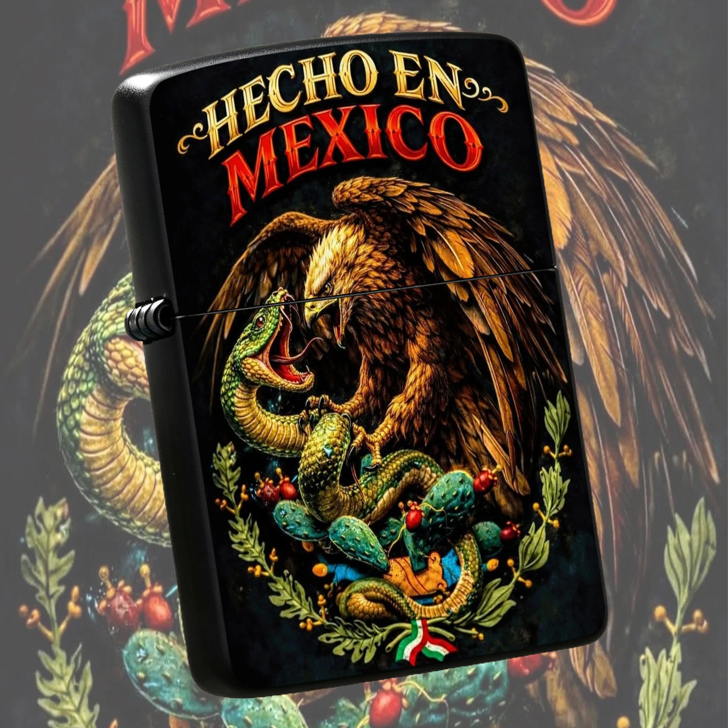 Hecho En Mexico Themed Decorative Ornament, Vivid And Snake Classic Cultural Pattern, Portable Practical Daily Use Item, Suitable For Multiple Scenarios, Unique Exquisite Souvenir Gift, Fine Detailed Craftsmanship, Ideal Choice For Personal